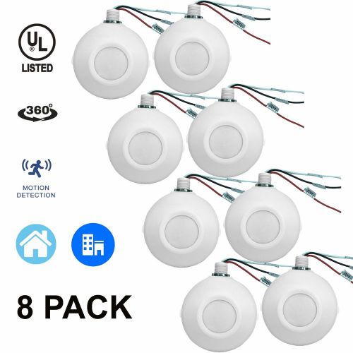 8 Pack Enerlites High Bay Line Voltage PIR Occupancy Ceiling Motion Sensor