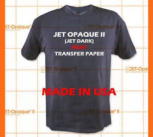 Neenah Ink Jet Opaque II dark Transfer Paper for Inkjet Printer 8.5&#034;x11&#034; 25Pk :)
