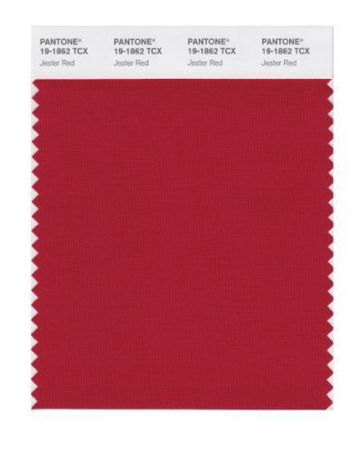 Pantone PANTONE SMART 19-1862X Color Swatch Card, Jester Red