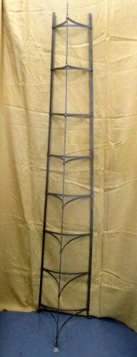 Steel Chef&#039;s Pot Holder Rack Kitchen NEW Elegant 8 Shelf Obelisk 5&#039;-10&#034; Tall  $$