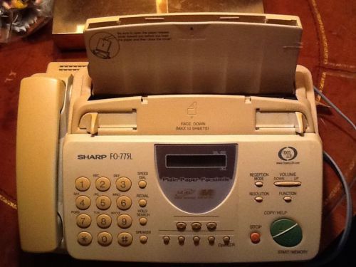 Sharp Fo 775-L Plain-Paper Fax Machine Never Used