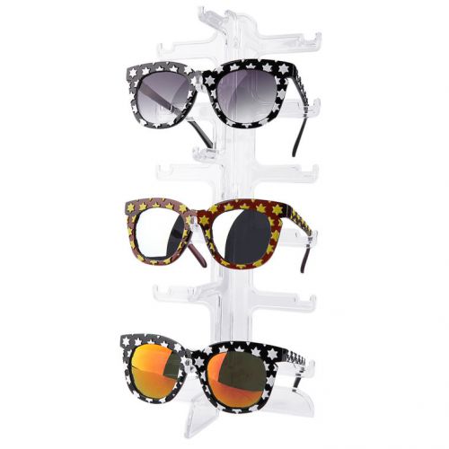 New Sun Glasses Glasses Plastic Frame Display / Show Stand Holder 6 Layers F5