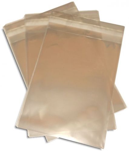 100-Pak =RESEALABLE= Plastic Wrap DVD Sleeves, for 14mm DVD Boxes, CLEARANCE!