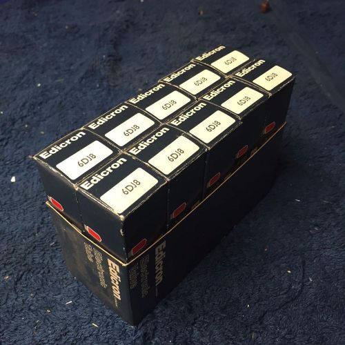 Edicron 6dj8 - RARE NOS sleeve of 10 tubes, European made - Amplitrex tested