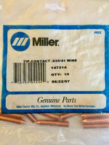 Miller Mig Contact Tips 10 .035/41 pack of 10 147314