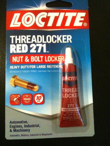 Henkel  loctite threadlocker red 271, nut and bolt locker, 6 ml for sale