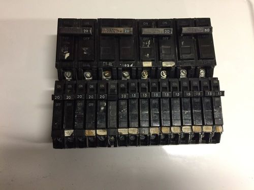 GE Circuit Breakers Lot of 20