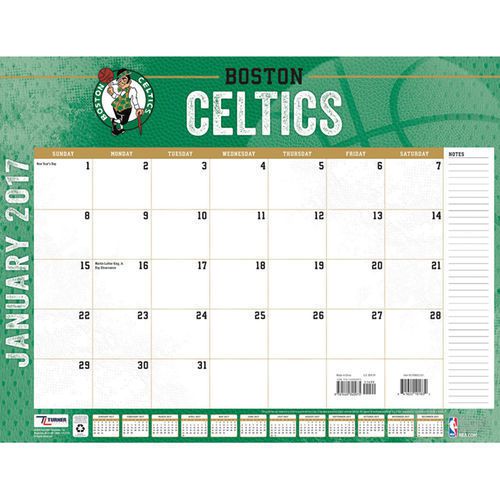 Boston Celtics 22&#034; x 17&#034; Desk Calendar - NBA