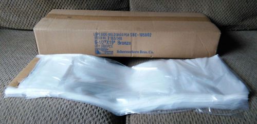 2000 Bronze (Clear) 6.5&#034; x 19&#034; Plastic Newspaper Bags SEALED IN BOX BRAND NEW