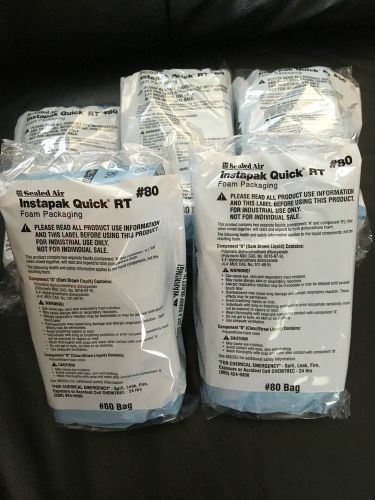 5 Sealed Air Instapak Quick RT #80 Foam Packaging 22&#034; x 27&#034; Self Expanding