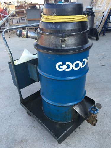 GOODWAY WET/DRY VACUUM, MODEL VAC-2, 2 KW, 115 V, 2.6 HP, WORKS, USED