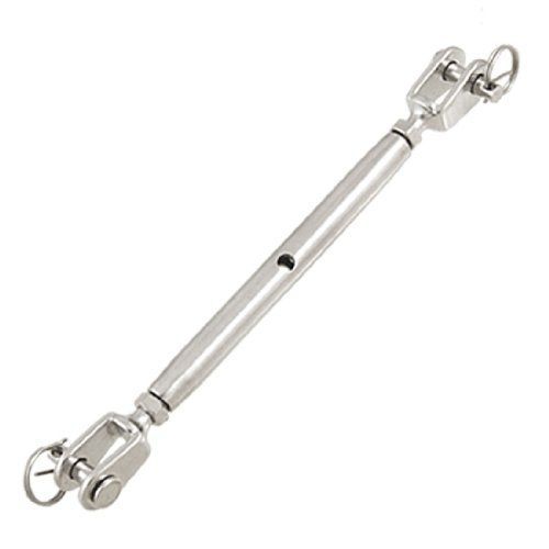 Uxcell® stainless steel rigging screw closed body jaw turnbuckle 7/32&#034; thread for sale