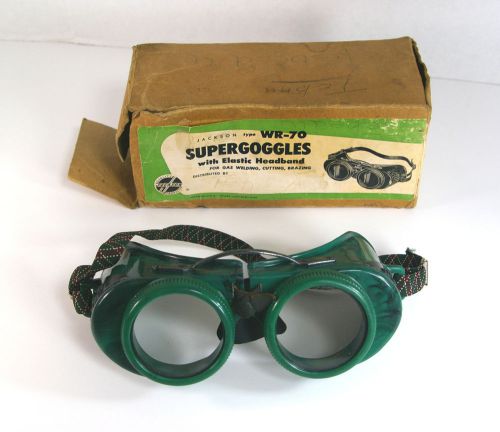 Welding goggles jackson products wr-70 vintage steampunk with box for sale