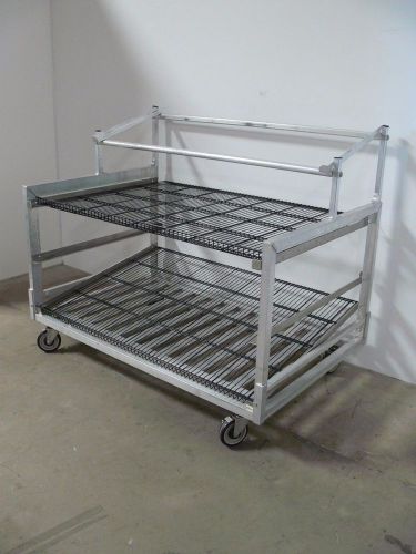 New age industrial 3 tier aluminum rack, food bread bagel doughnut 56&#034;x36&#034;x48&#034; for sale