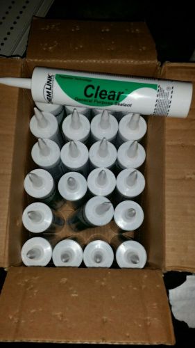 Chemlink CLEAR Paintable Window Door Roofing Sealant - 24 -10.1 oz tubes