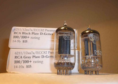 Pair 6211/12au7 D-Getter Preamp Tube  100/100! High Test!