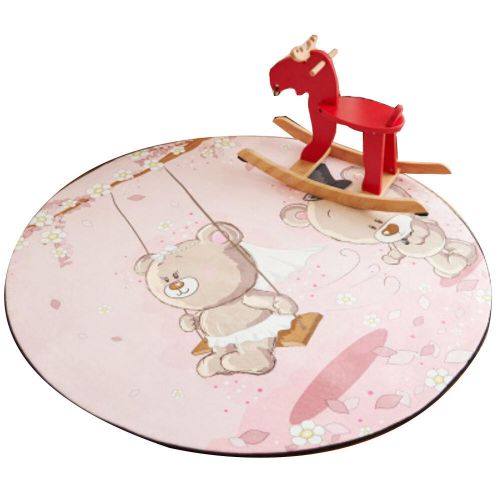 Round 80 CM Child Rugs Play Carpet Chair Cushion Swivel Chair Cushion-A18