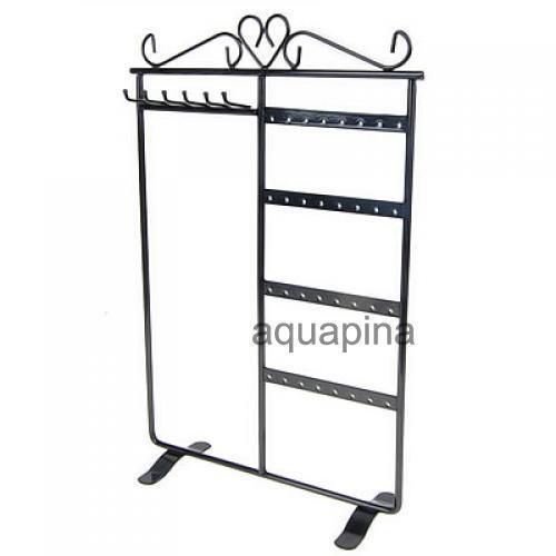Necklace Ornaments Metal Jewelry Display Stand Show Rack Holder Storage Gift