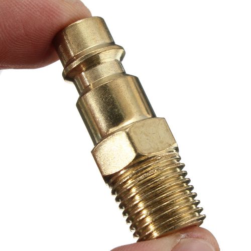 1/4 Inch Air Line Hose Coupler Fittings  Male End Quick Connector  Euro Male Thr