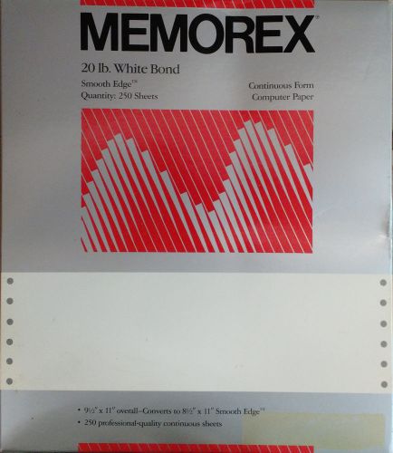 Memorex Continuous Form Computer Paper - 250 Sheets