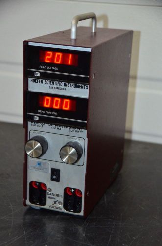 Hoefer Scientific PS500X DC Electrophoresis Power Supply 500V 400mA 200W