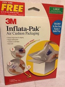 Brand New 3M Inflata-Pak Air Cushion Packaging *Large 10inx10in