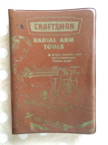 1960 craftsman radial arm saw tools manual  sears roebuck know-how cat no 9-2955 for sale