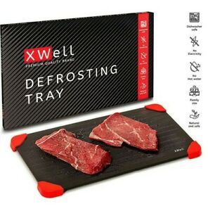 XWell Defrosting Tray for Faster Food Family Size: 14&#034;x8&#034; with 3mm Thickness