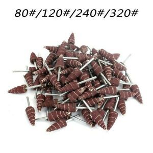 50x Cone Sanding Polishing Wheels Replacements For Rotary Tool 3mm Shank Useful