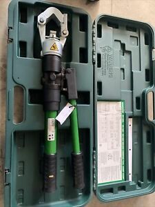 Greenlee HK12ID 12 Ton Indent Dieless Manual Hydraulic Crimper Crimping Tool