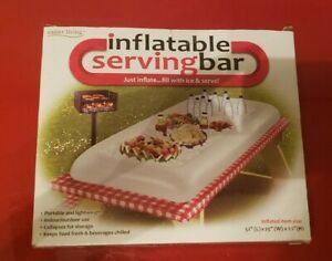 Inflatable Serving Bar Picnic, Party, Cooler, Buffet 52 x2 5 x 5.5...NEW IN BOX