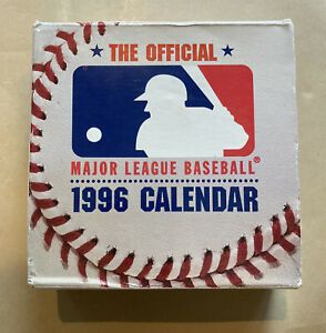 Major League Baseball Daily Sports Calendar 1996 Facts or Trivia on Every Page