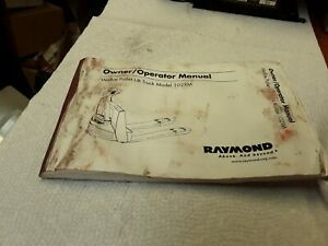 Raymond Operators Manual Walkie Pallet Lift Truck Model 102XM