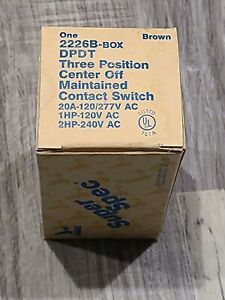 Eagle Spec Grade DPDT Center Off C/O Switch 2226B