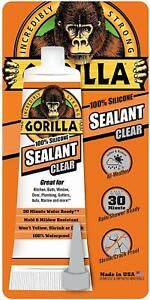 Gorilla Small Clear Sealant Tube 80ml Multi Use Silicone Shower Bathroom Mastic