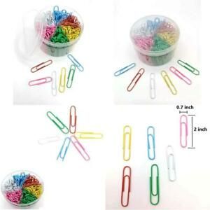 Xzyppci 300 Pieces Large Colouful Paper Clips,Office Clips For School Office And