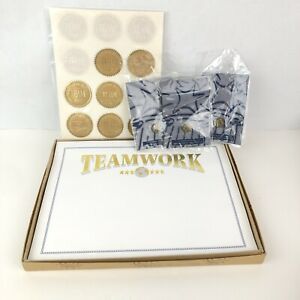 Teamwork Award Certificates embossed seals lapel Pins Achieve More Together