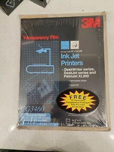 NEW SEALED 3M Transparency Film 50 Printable Sheets CG3460 Deskjet 1994 VTG