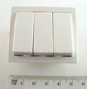 Berker Triple Fan/Heater Rocker Switch 10A 250V T85 EBR71D-12