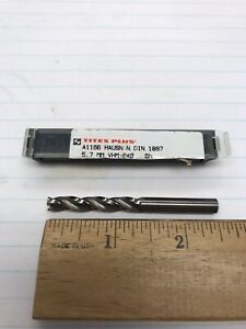 1 pc.  5.7mm VHM-P40 3 FLUTE SOLID CARBIDE TITEX-PLUS DRILL (loc B5)