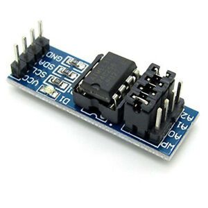 AT24C256 Chip Sockets I2C Serial EEPROM Data Storage Memory Module with Onboard