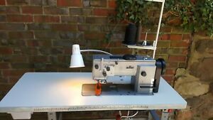 Adler 467 walking foot sewing machine complete with table and  servo motor