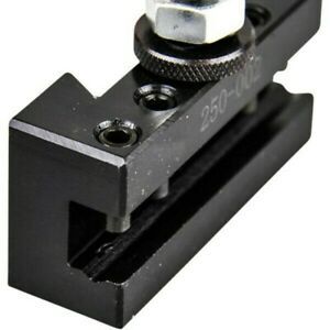 BLACK 250-002 QUICK CHANGE TURNING FACING &amp; BORING TOOL POST HOLDER UK STOCK