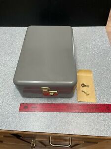 Metal Storage Canceled check File box with lock &amp; keys