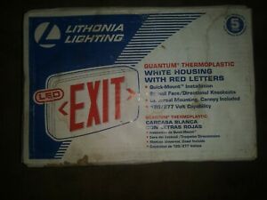lithonia lighting quantum thermoplastic exit sign 120/277 volt capability