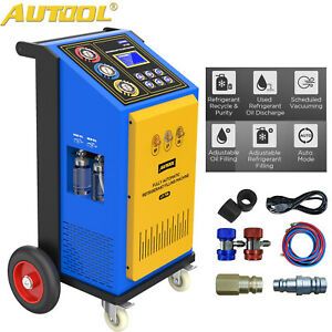 Automatic Refrigerant Recovery HAVC Recycling Recharging Filling Machine 110V