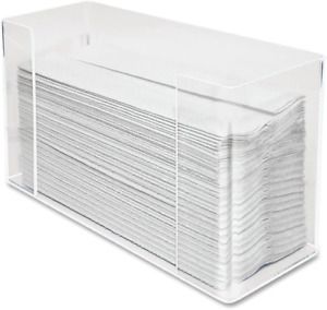 Kantek Acrylic C-Fold Paper Towel Dispenser Clear Acrylic, Counter or Wall Mount