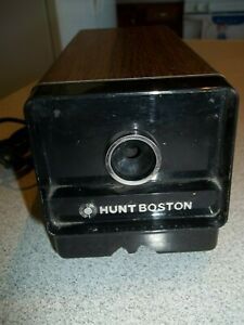 Vintage Electric Pencil Sharpener MODEL 17 HUNT BOSTON – Wood Grain, Works Well