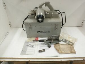 Rockwell 126 Porta-Plane Door Planer w 5014 Sharping Grnder, 2 Cutters &amp; manual