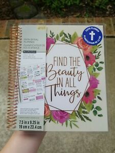Recollections 18 Months Vertical Spiral Planner &#034;Find The Beauty In All Things&#034;